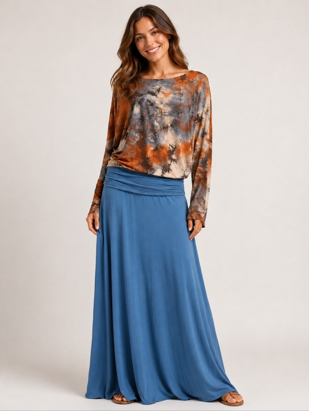 Simply Saguaro Blue Skirt